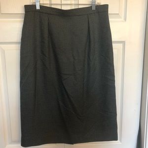 Vintage Jones New York Houndstooth Midi Skirt